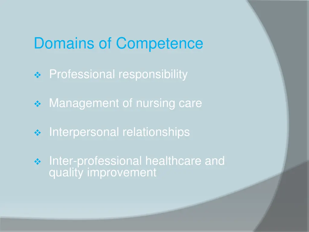 domains of competence 1