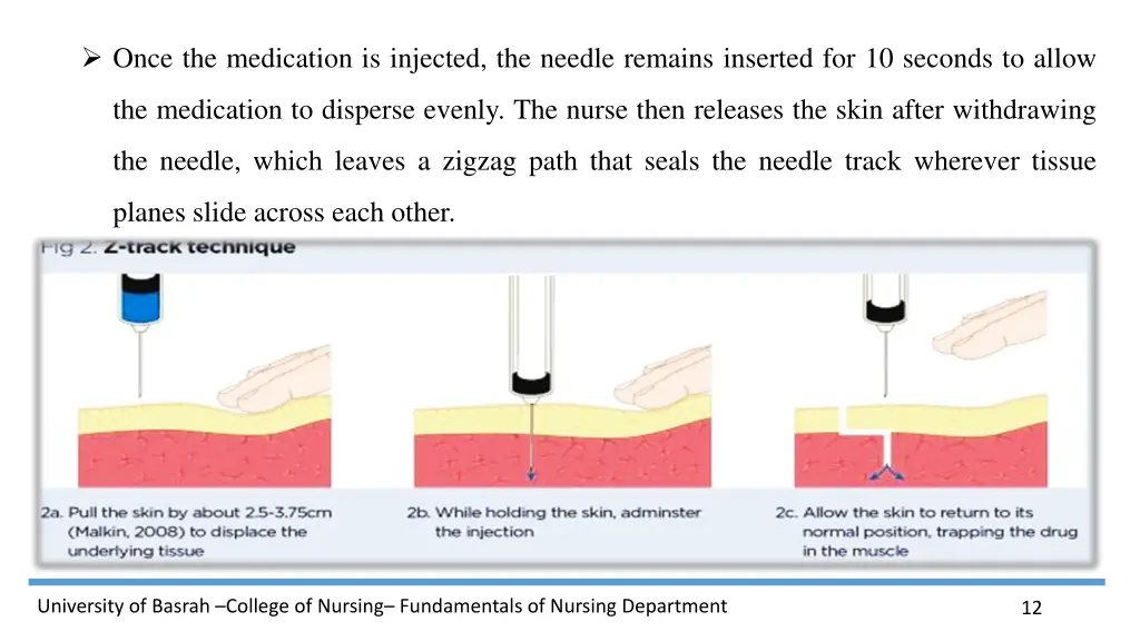 once the medication is injected the needle