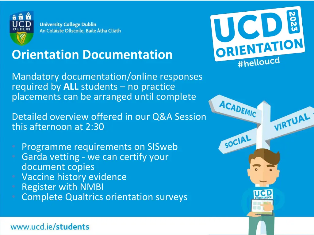 orientation documentation