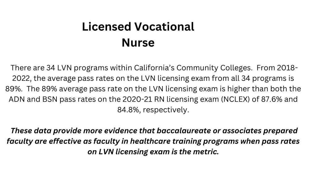 licensed vocational nurse