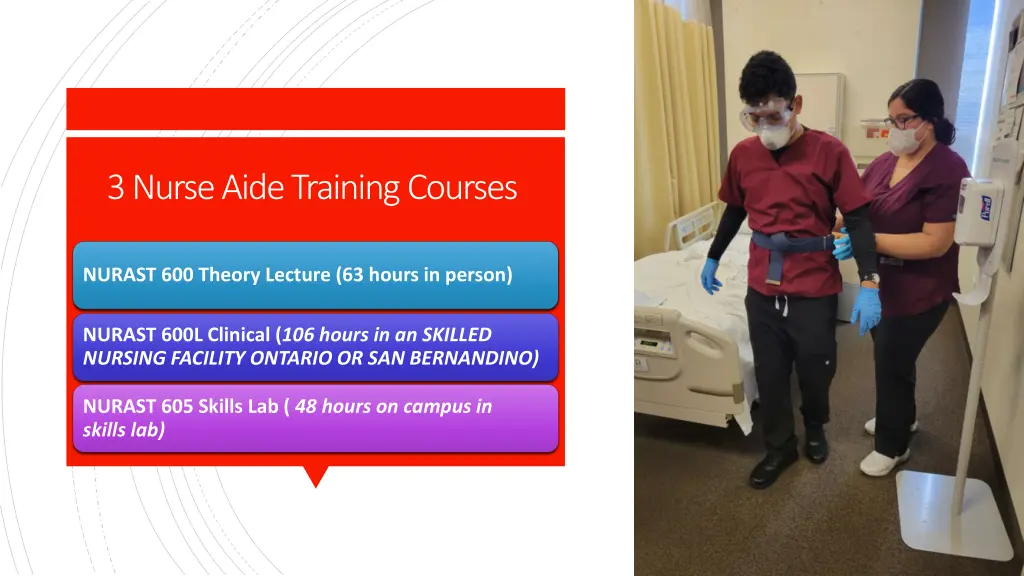 3 nurse aide training courses