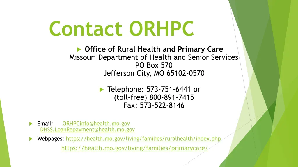 contact orhpc