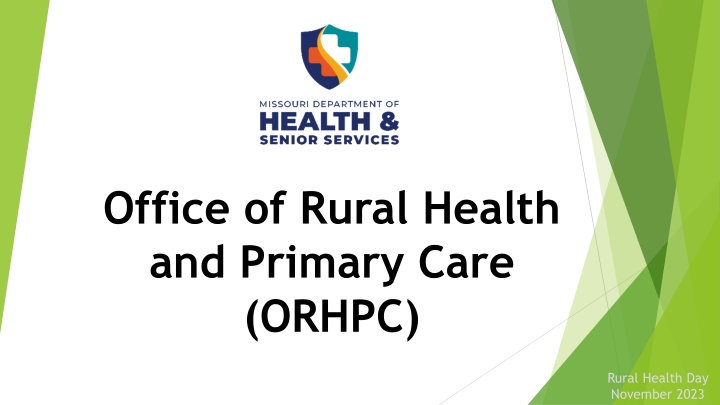 office of rural health and primary care orhpc