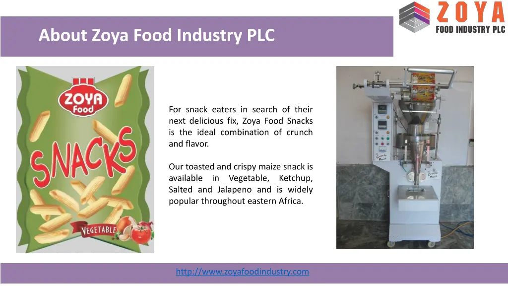 about zoya food industry plc 1