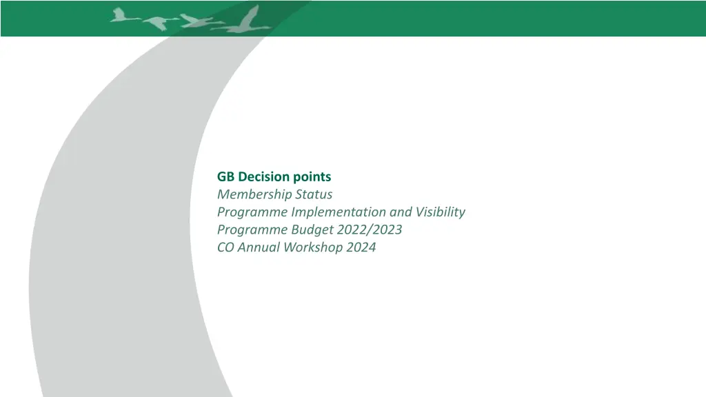 gb decision points membership status programme