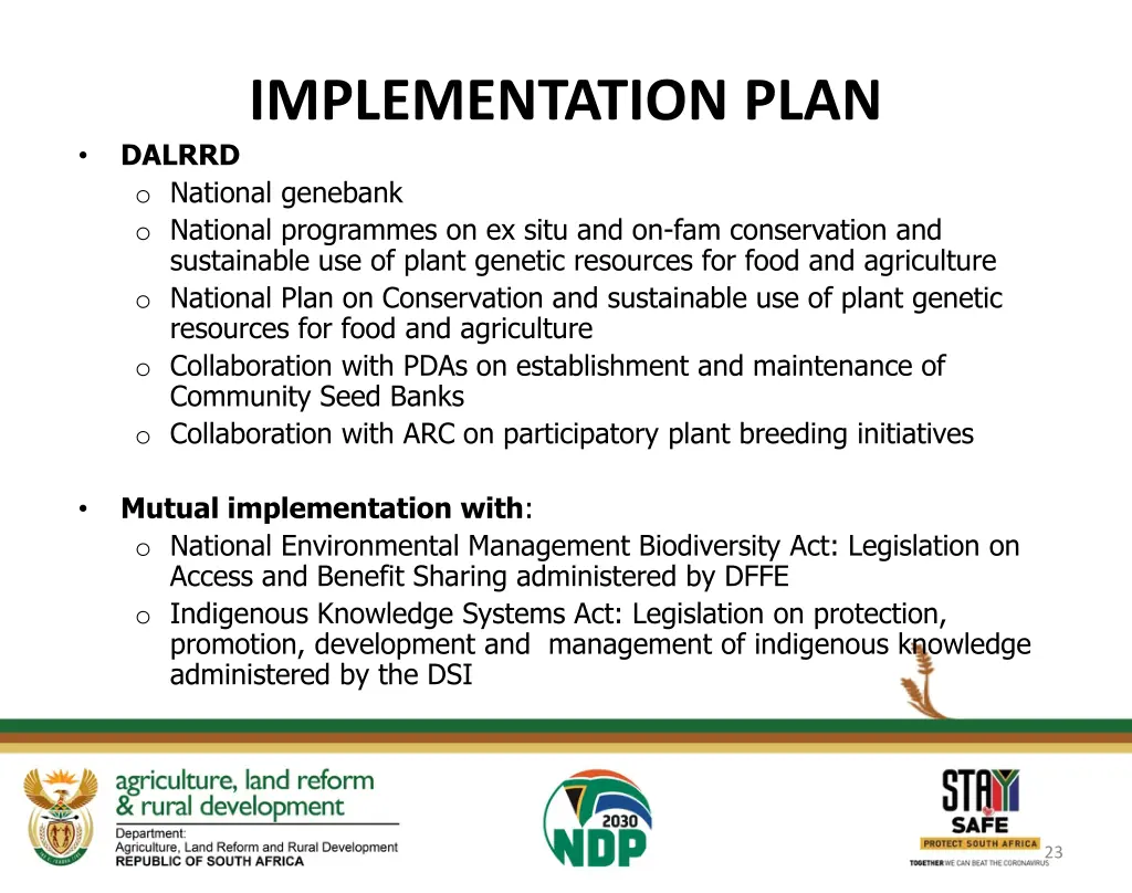 implementation plan