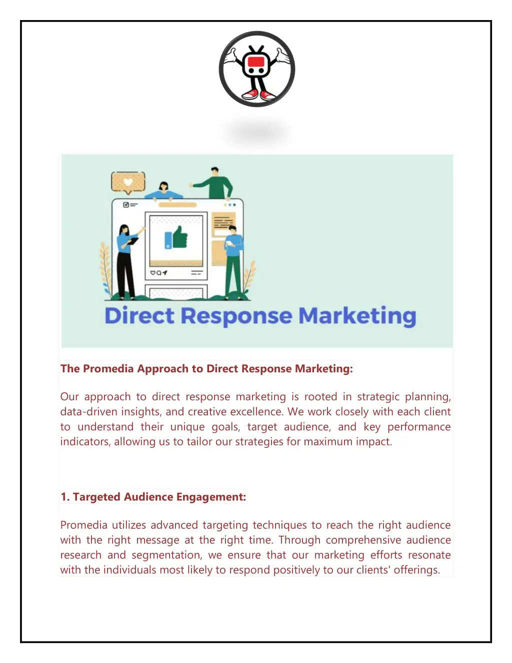 the promedia approach to direct response marketing