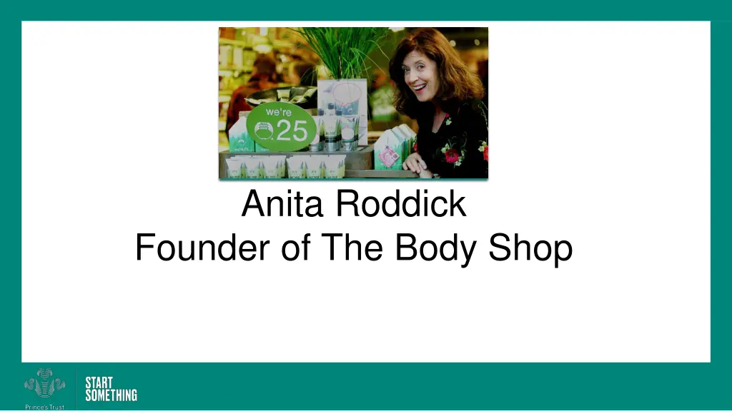 anita roddick founder of the body shop