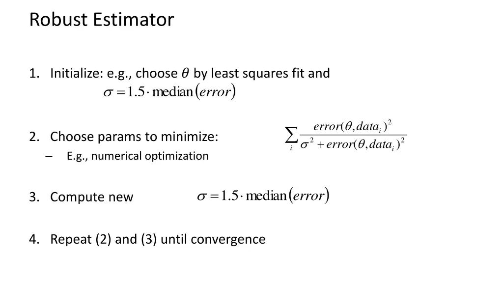 robust estimator