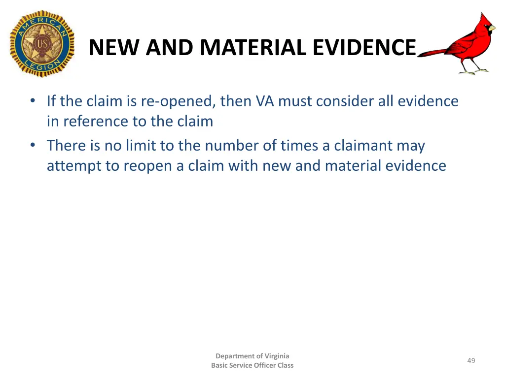 new and material evidence 1