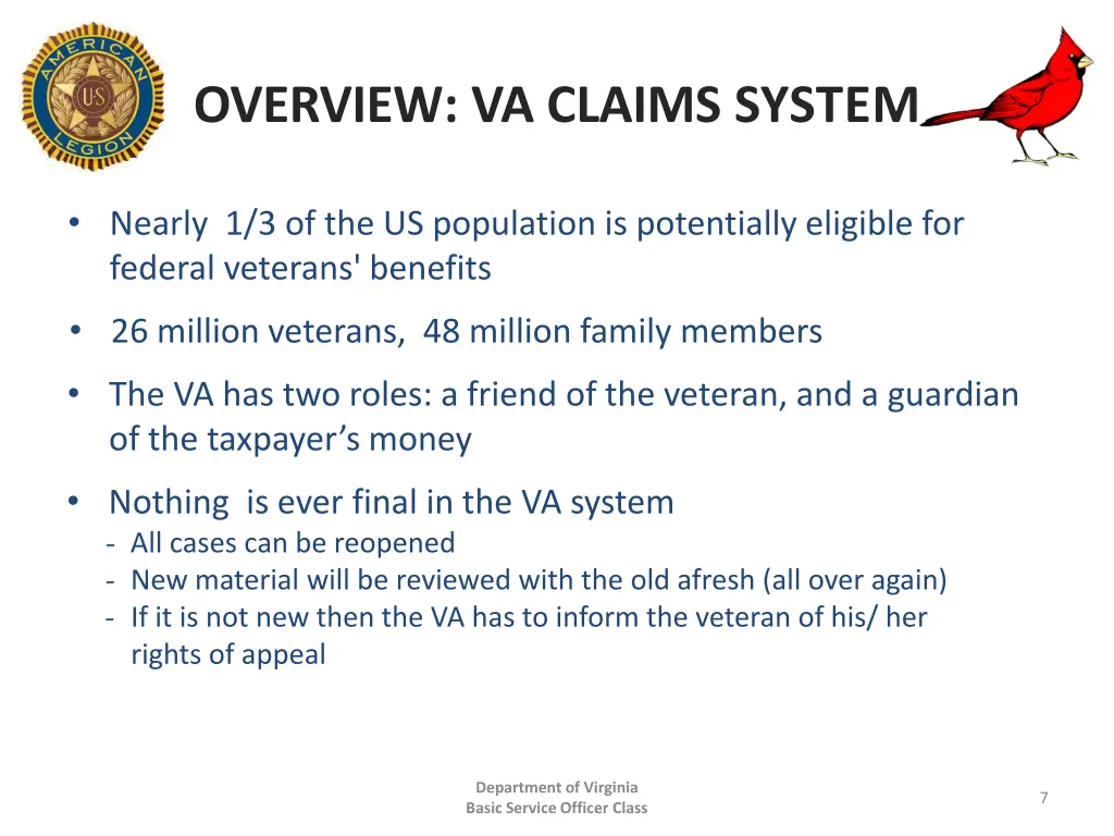 overview va claims system