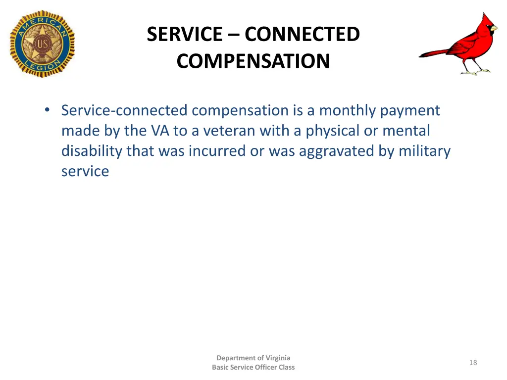 service connected compensation