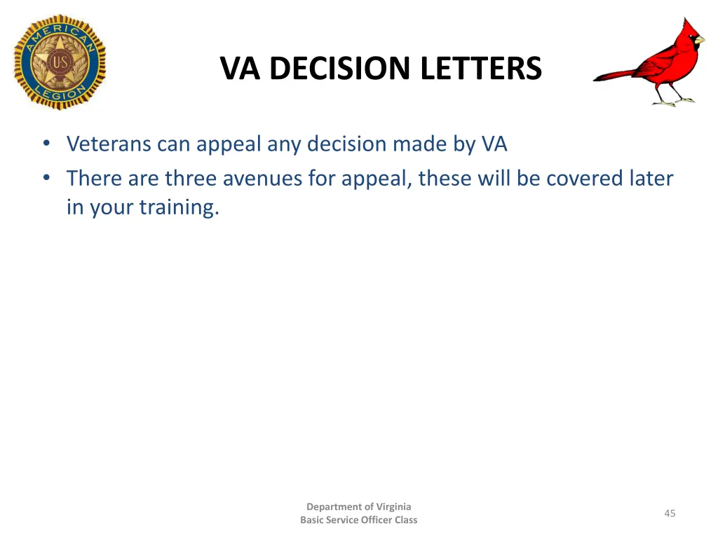 va decision letters