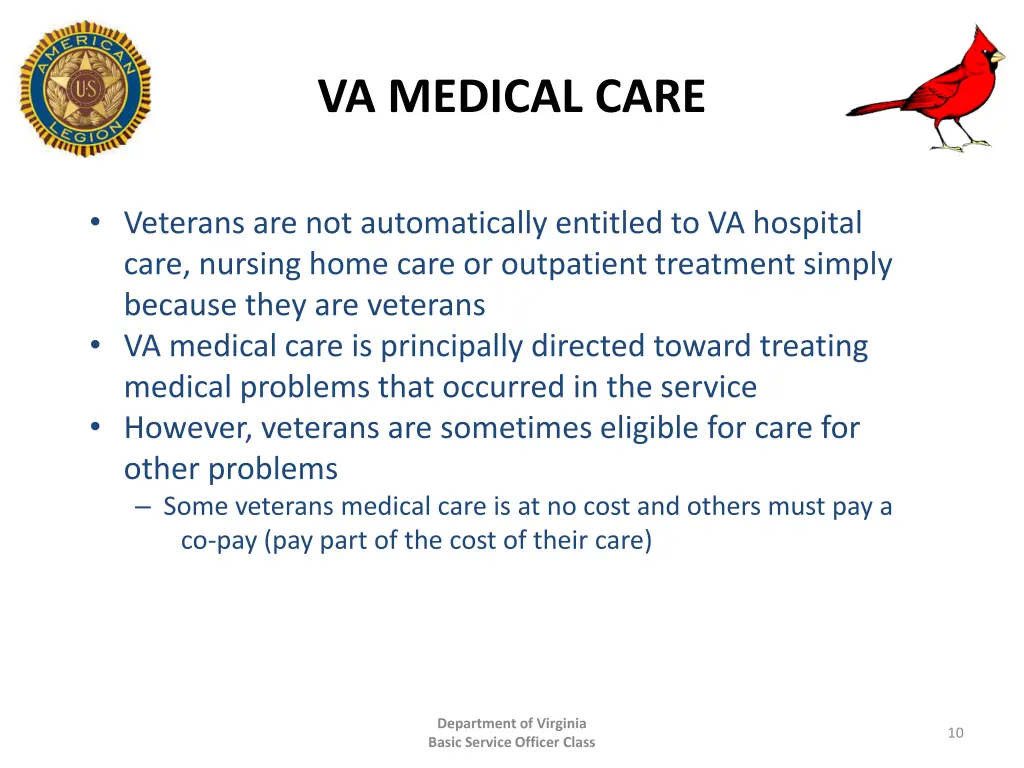 va medical care