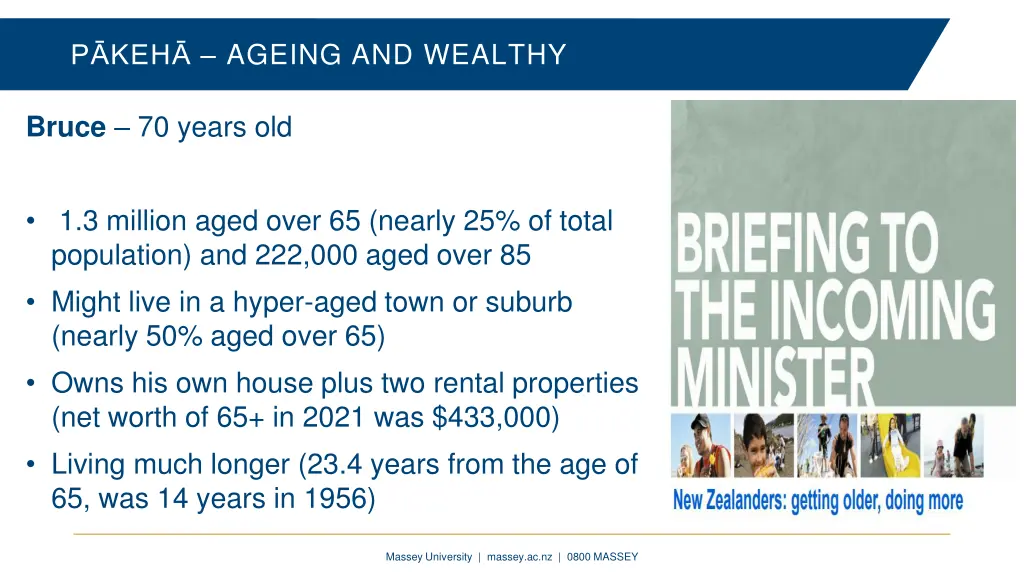 p keh ageing and wealthy