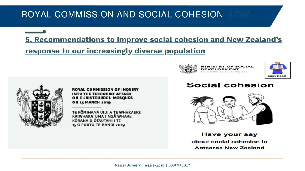 royal commission and social cohesion