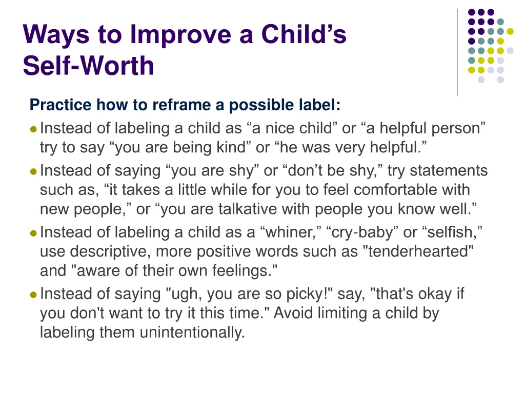 ways to improve a child s self worth 1