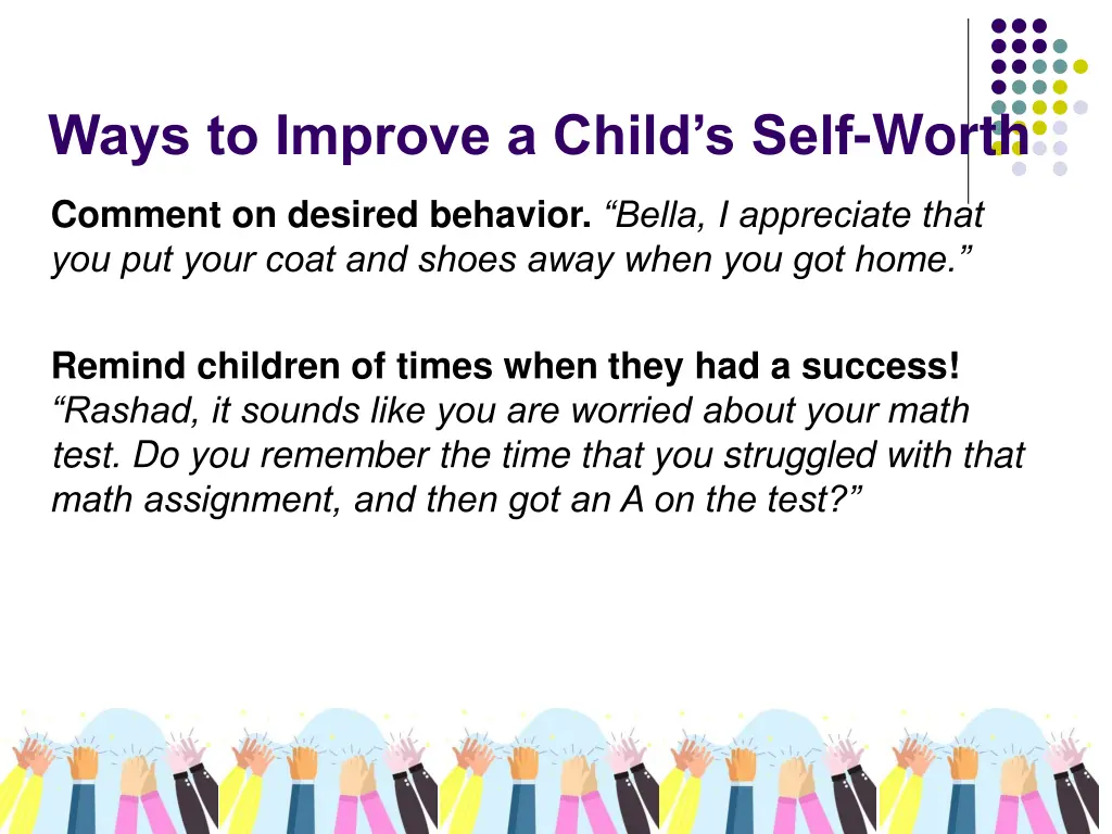 ways to improve a child s self worth 6