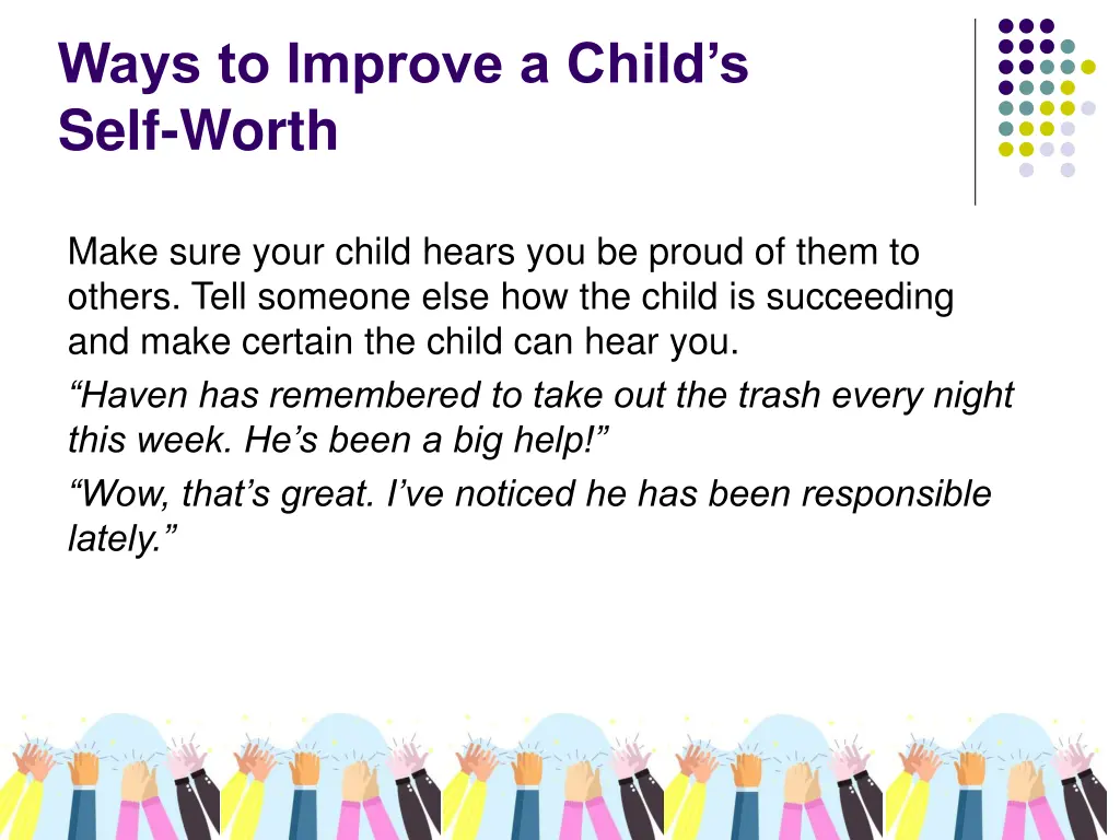 ways to improve a child s self worth 7