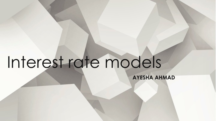 interest rate models