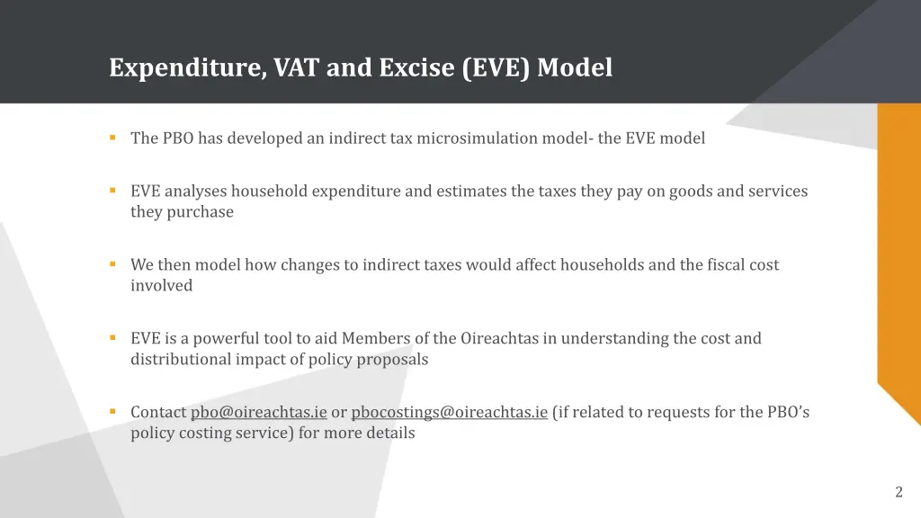 expenditure vat and excise eve model