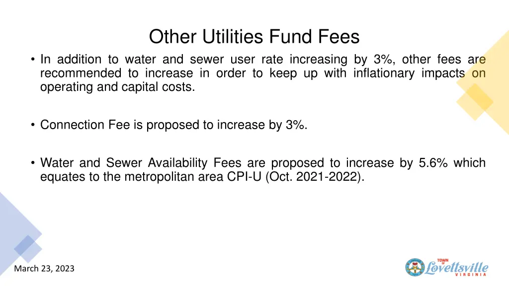 other utilities fund fees