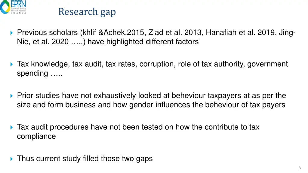 research gap