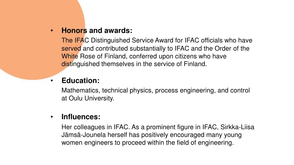 honors and awards the ifac distinguished service