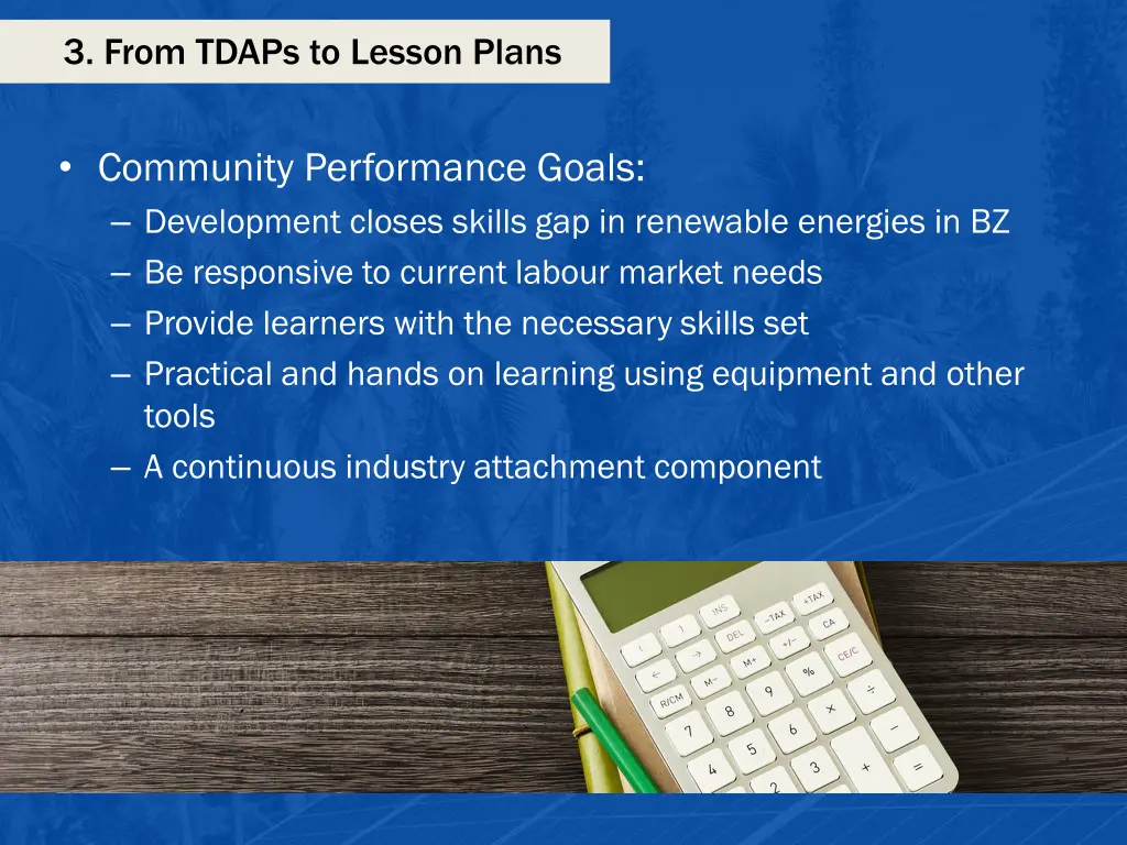 3 from tdaps to lesson plans 11