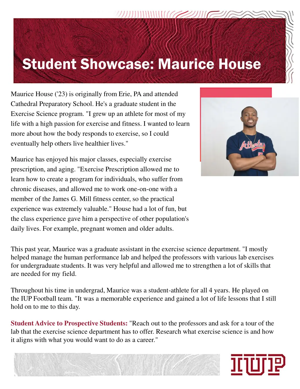 student showcase maurice house