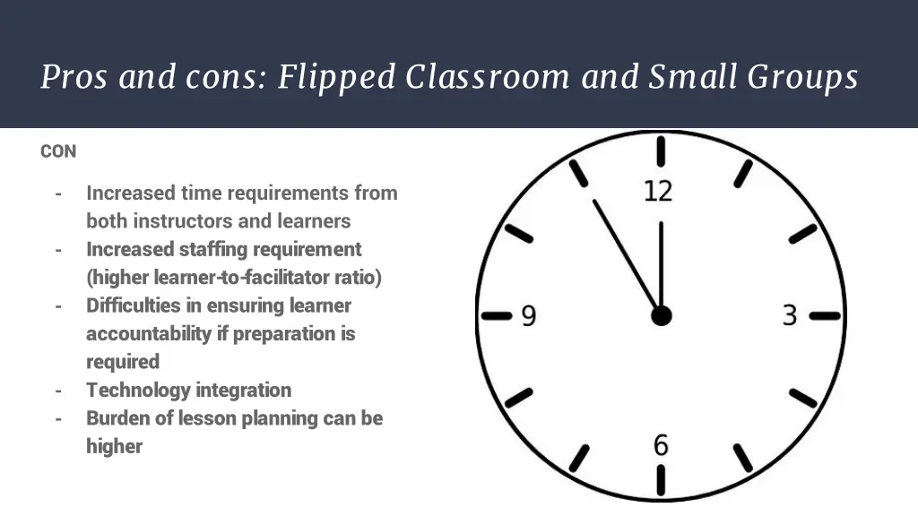 pros and cons flipped classroom and small groups 1