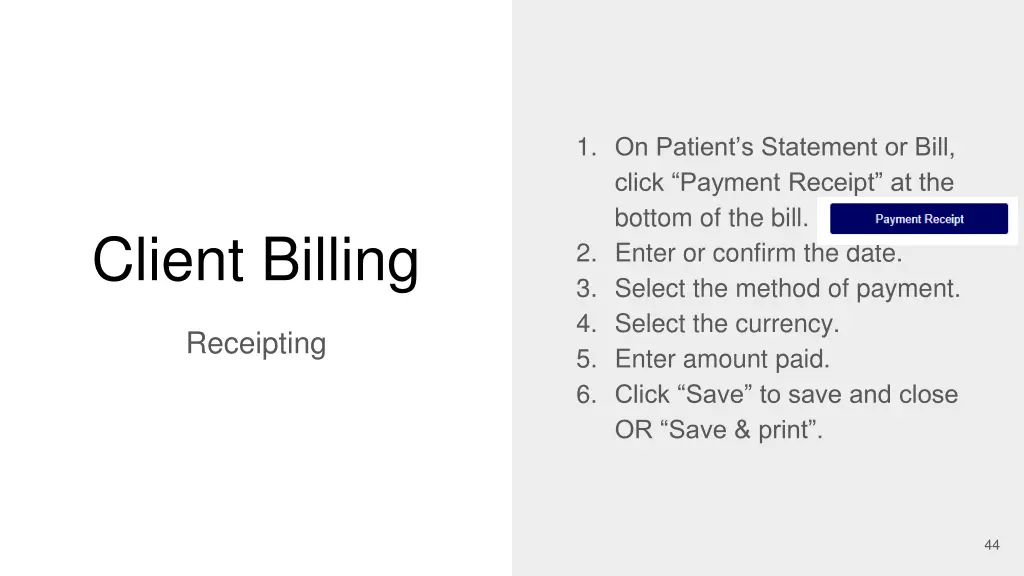 1 on patient s statement or bill click payment