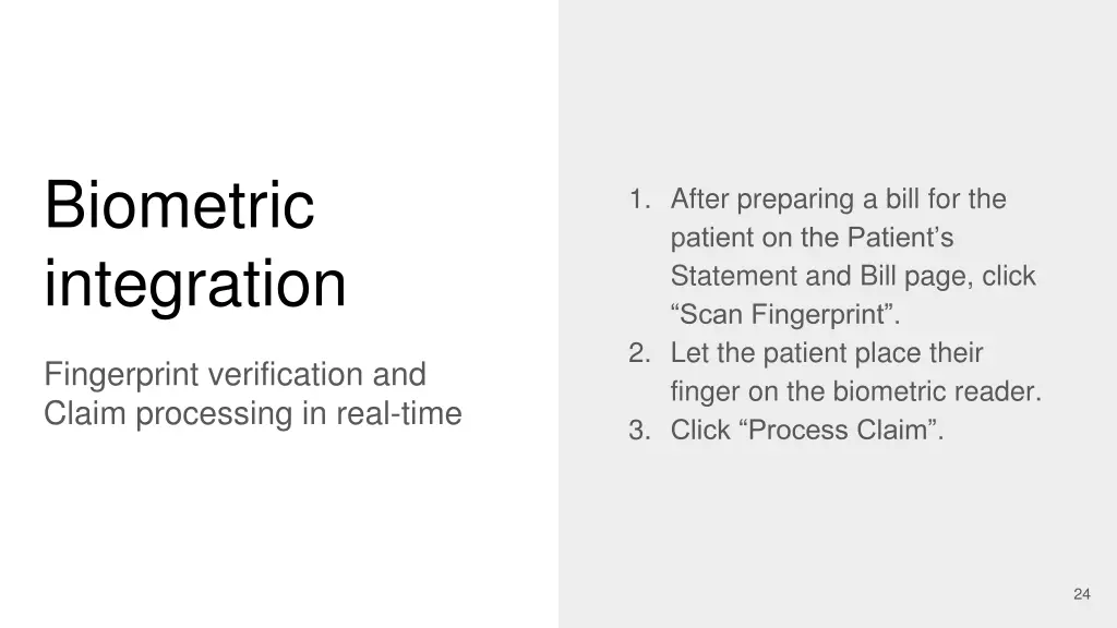 biometric integration