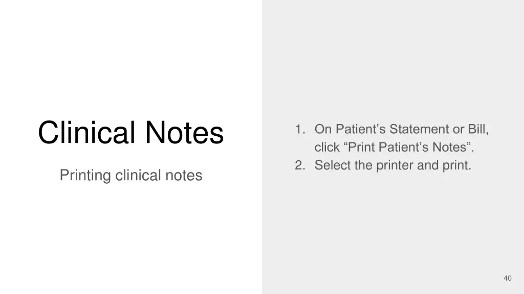 clinical notes