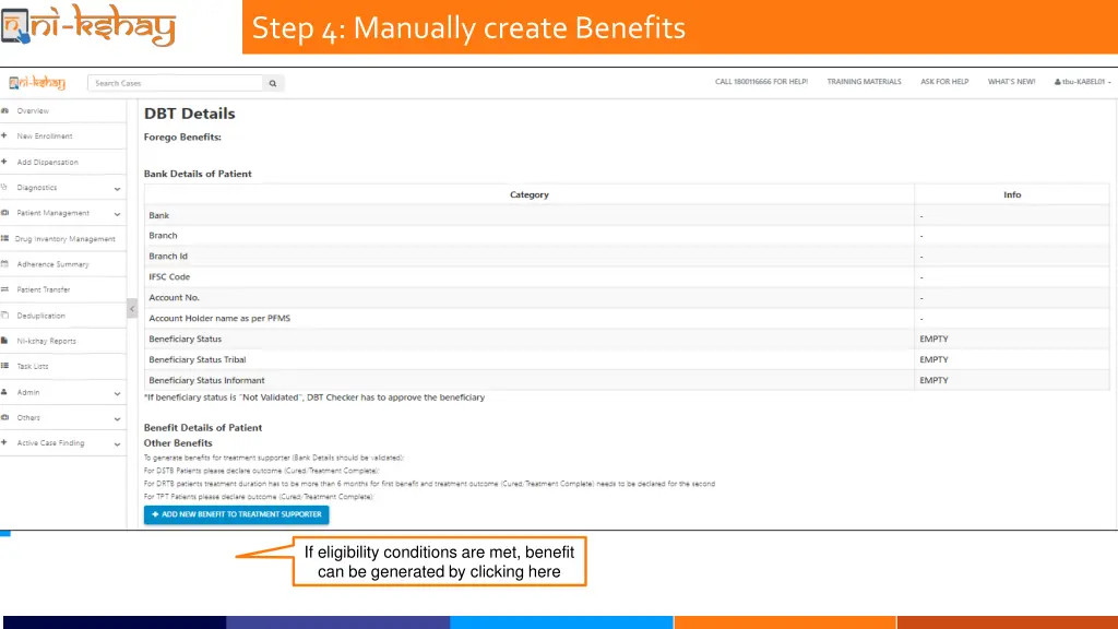 step 4 manually create benefits 1