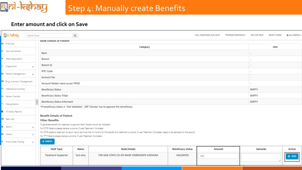 step 4 manually create benefits 2