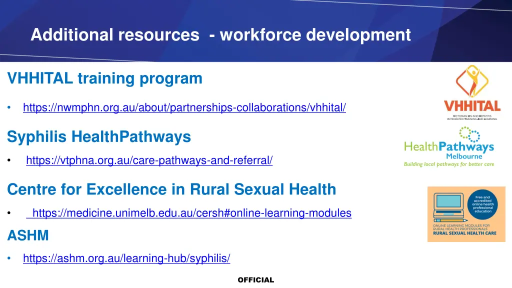 additional resources workforce development