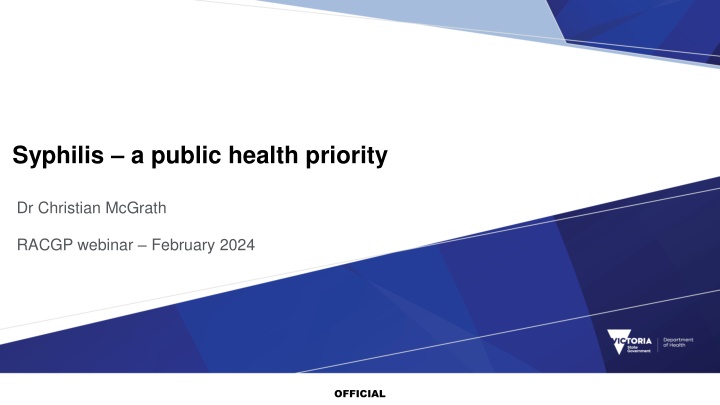 syphilis a public health priority