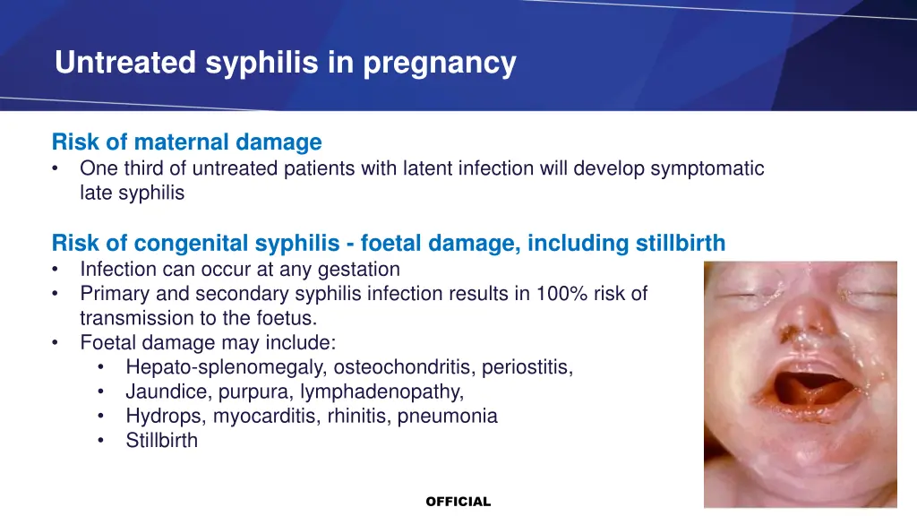 untreated syphilis in pregnancy