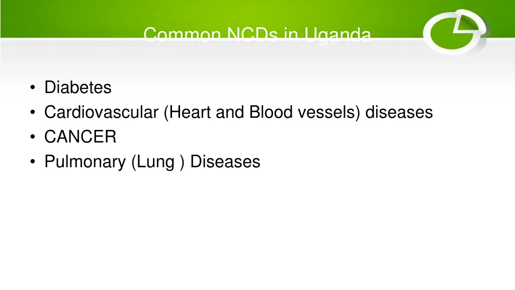 common ncds in uganda