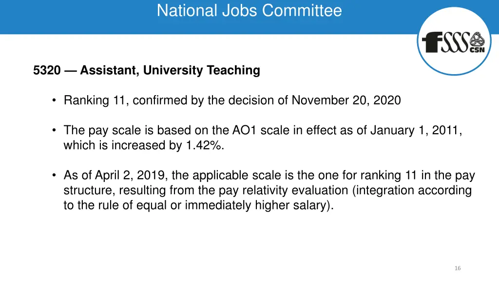 national jobs committee