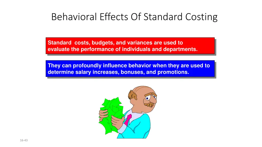 behavioral effects of standard costing