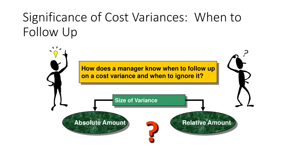 significance of cost variances when to follow up