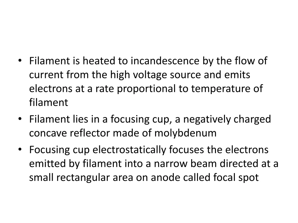 filament is heated to incandescence by the flow