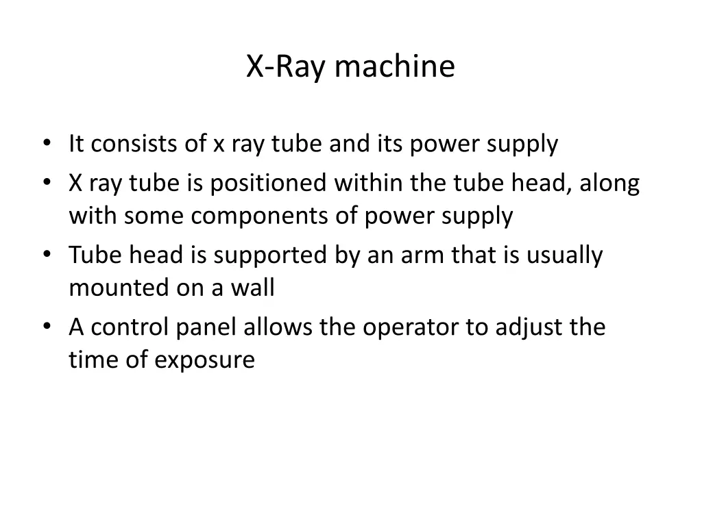 x ray machine