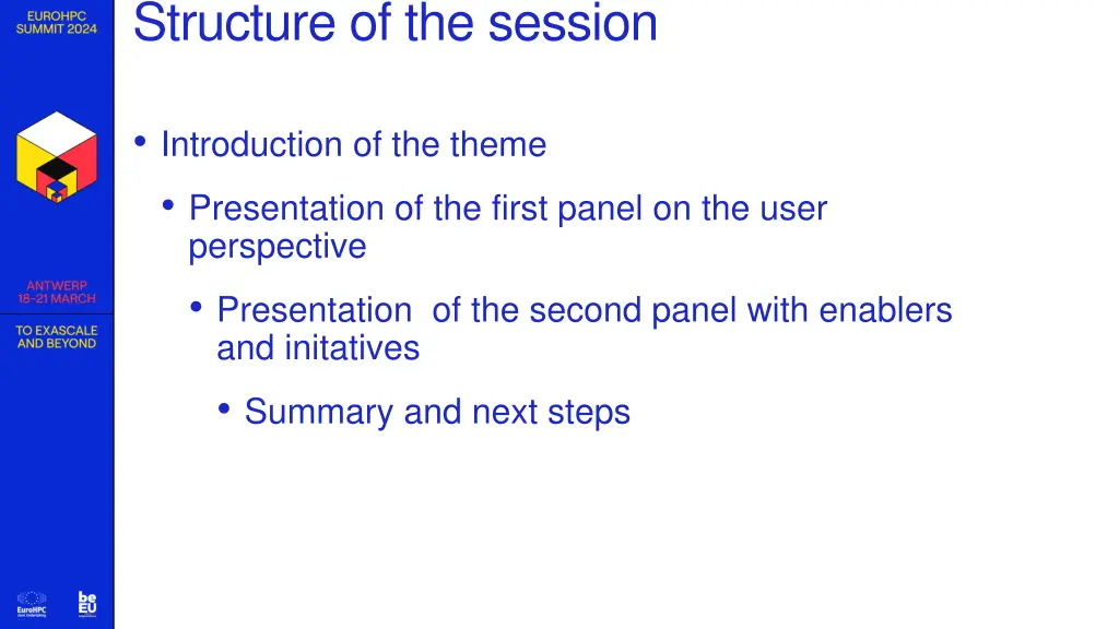 structure of the session
