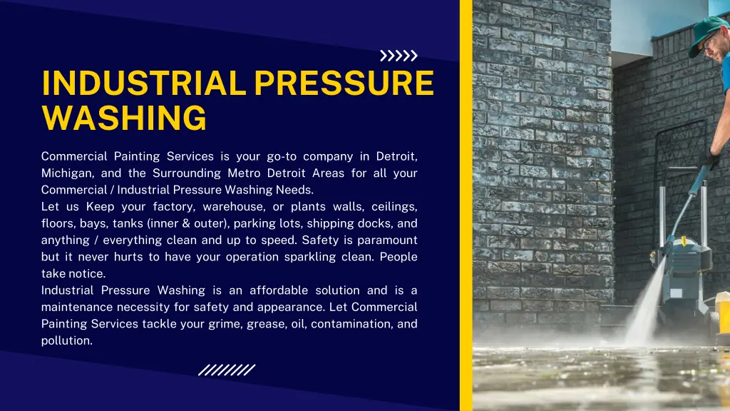 industrial pressure washing