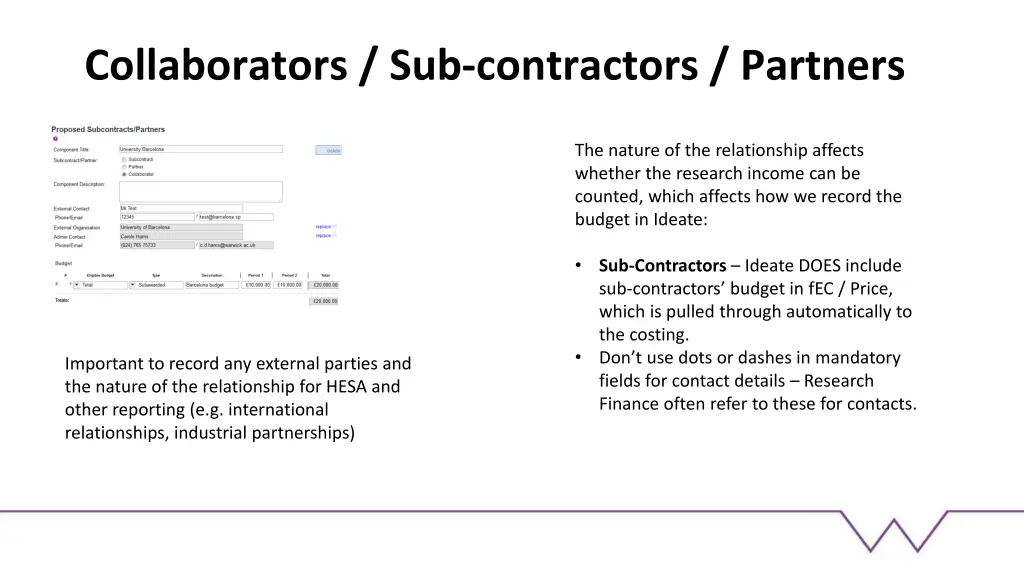 collaborators sub contractors partners 1