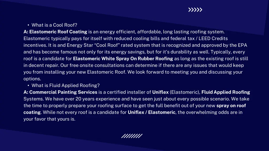 what is a cool roof a elastomeric roof coating