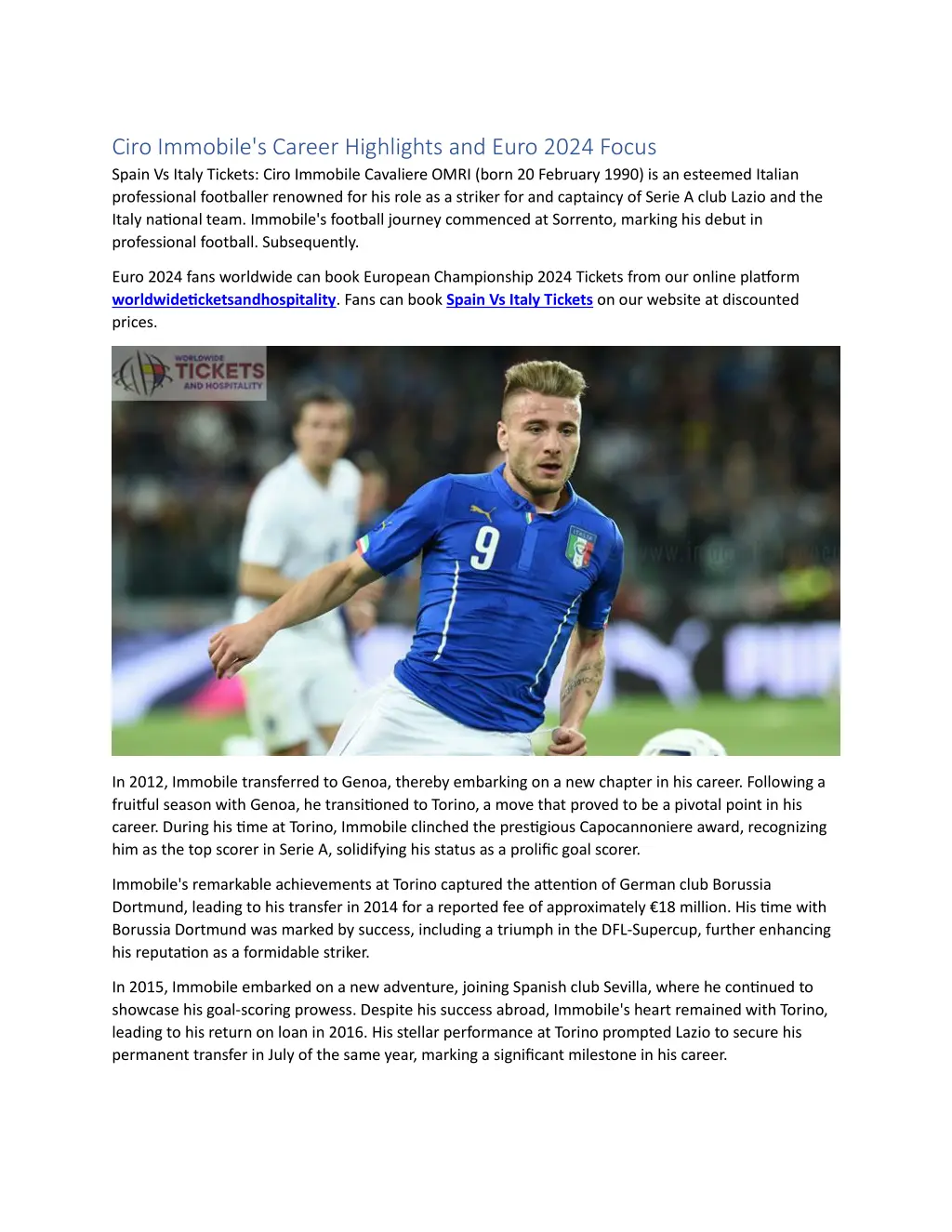 ciro immobile s career highlights and euro 2024